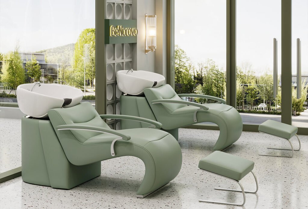 BeNoravo Green Shampoo Chair