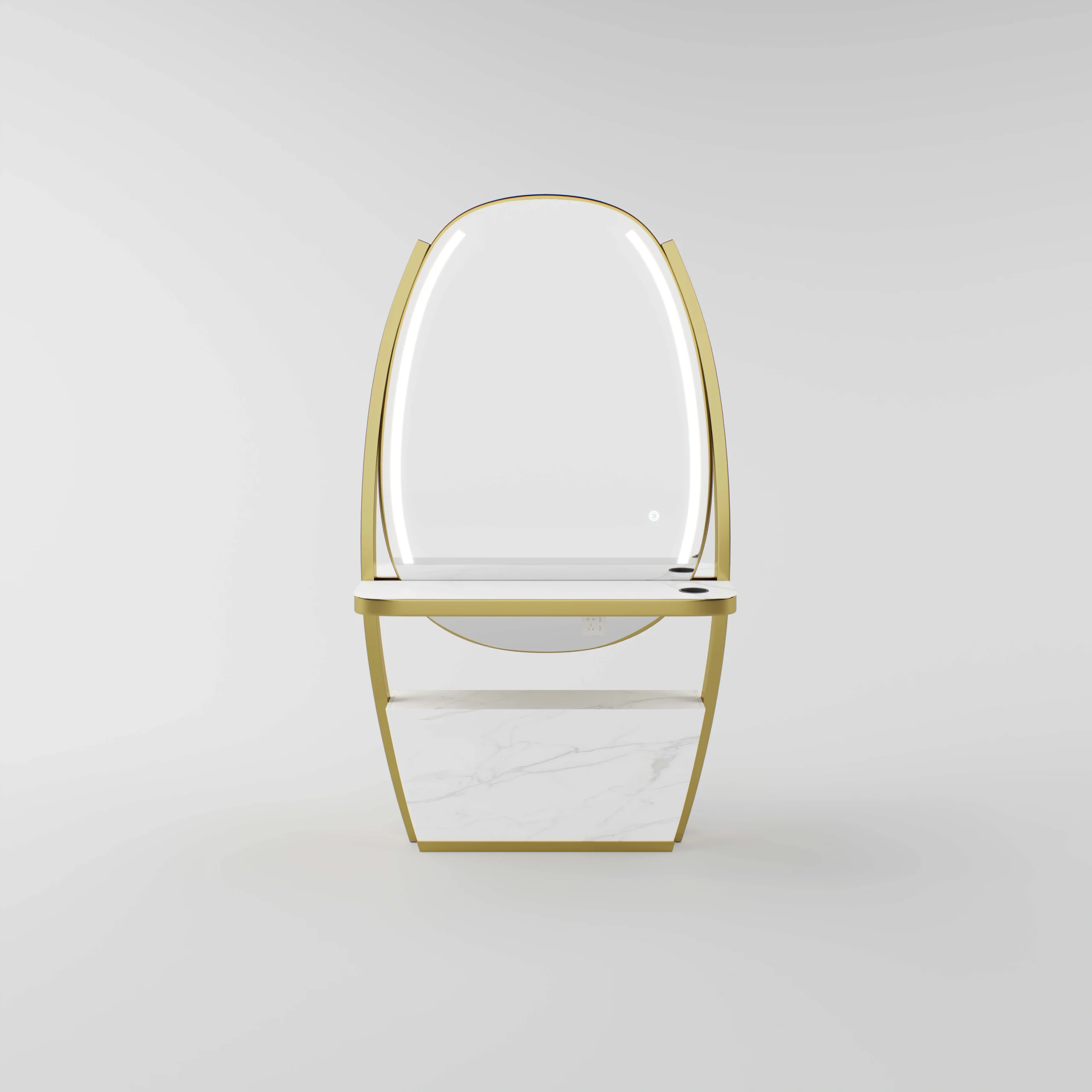 BeNoravo Double Mirror Station NK122821 – LED Salon Mirror
