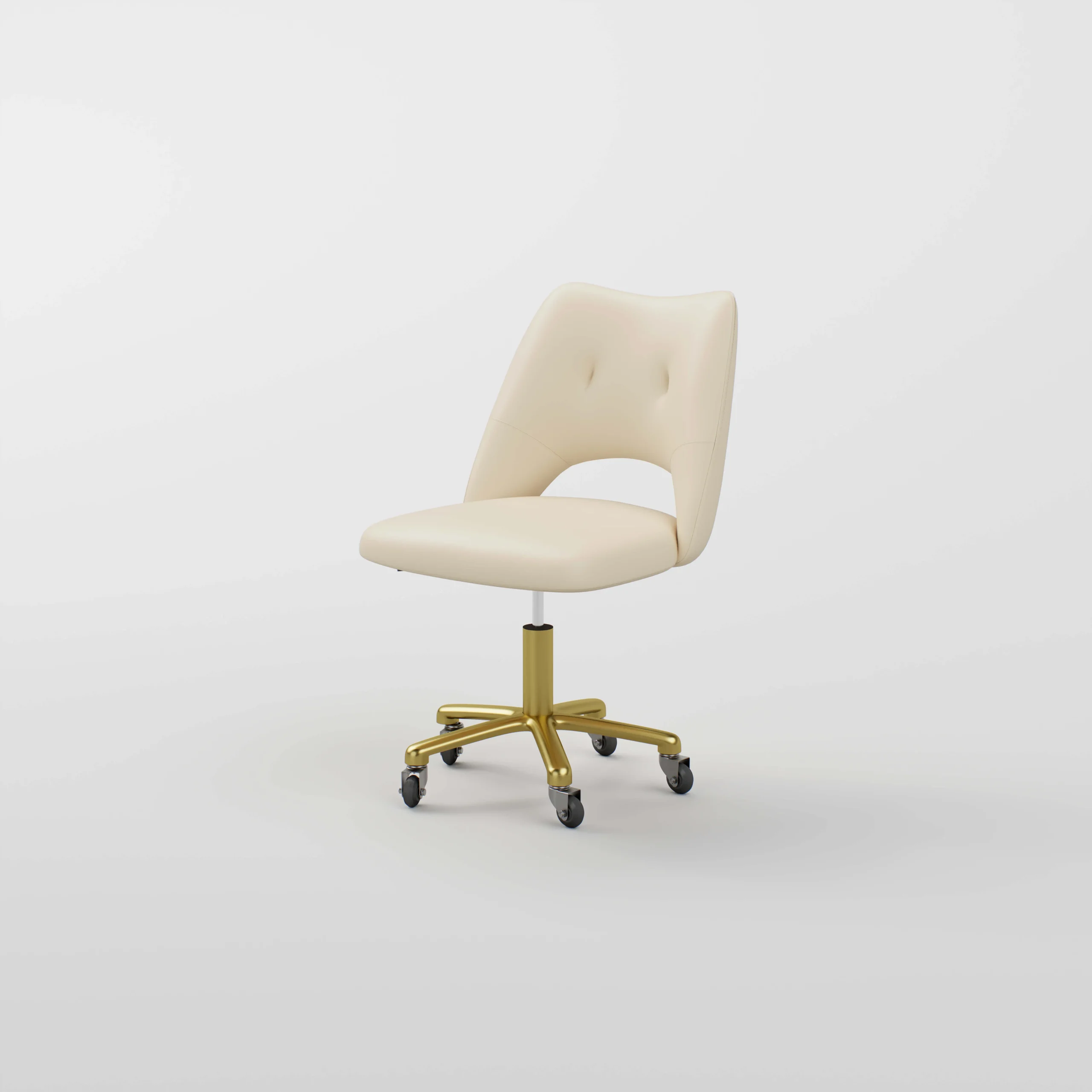 BeNoravo Salon Stool NK502861 adjustable height Stainless steel base salon stool with wheels Ergonomic salon stool for professional stylists Stain-resistant leather salon chair NK502861